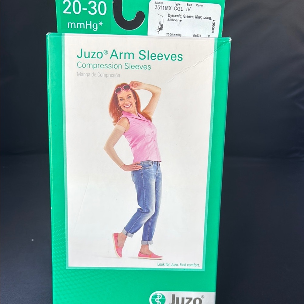 JUZO Dynamic Compression Arm Sleeve, Max, Long with silicone 20-30 mmHg 3511max